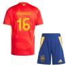 Maillot de Supporter Espagne Rodrigo 16 Domicile Euro 2024 Pour Enfant